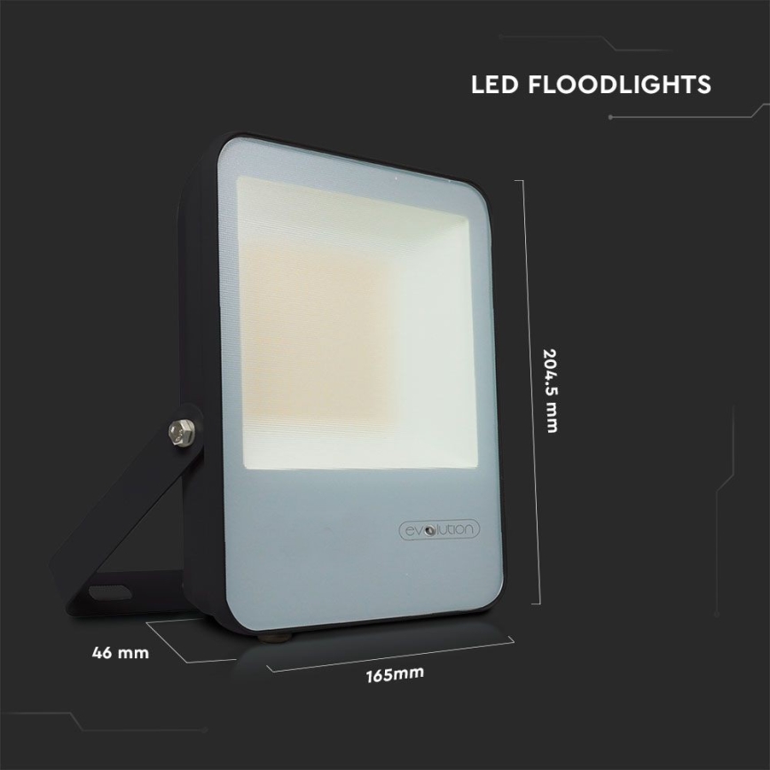 LED Reflektor LED/30W/230V 6400K IP65 črna