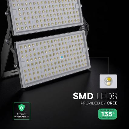 LED reflektor LED/500W/230V 4000K IP65 siv