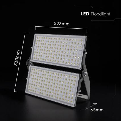 LED reflektor LED/500W/230V 4000K IP65 siv