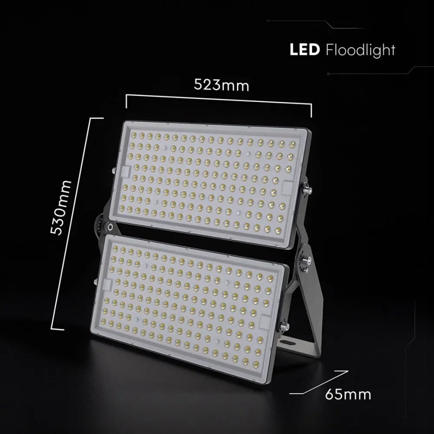 LED reflektor LED/500W/230V 4000K IP65 siv