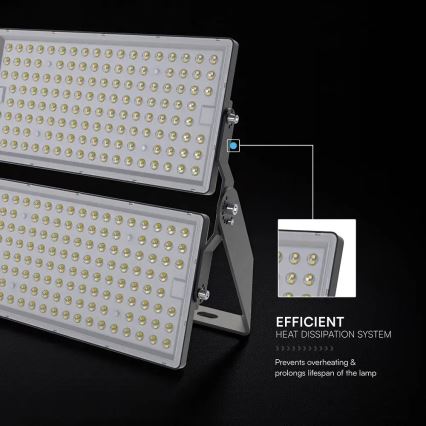 LED reflektor LED/500W/230V 6500K IP65 siva