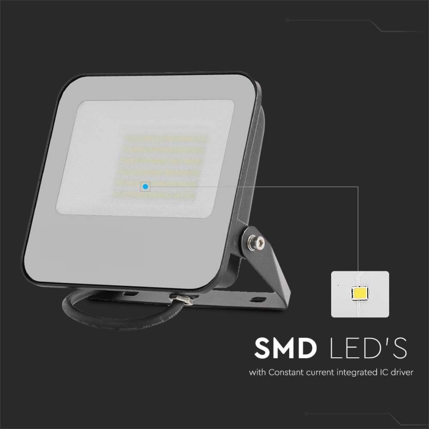 LED Reflektor LED/50W/230V 4000K IP65 črna