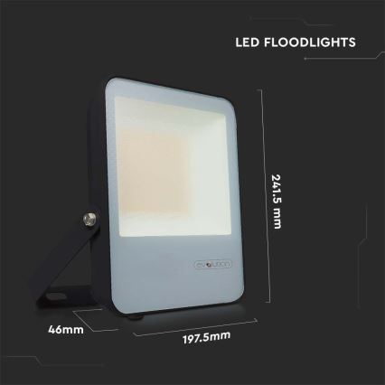 LED Reflektor LED/50W/230V 6400K IP65 črna
