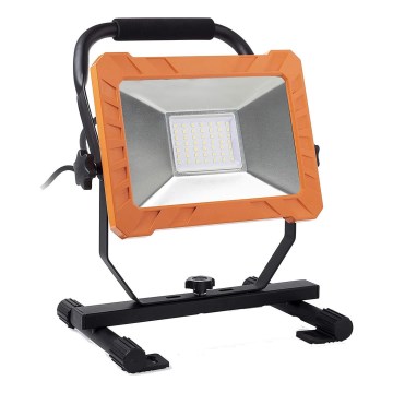 LED reflektor LED/50W/230V 6500K IP65 oranžna/črna