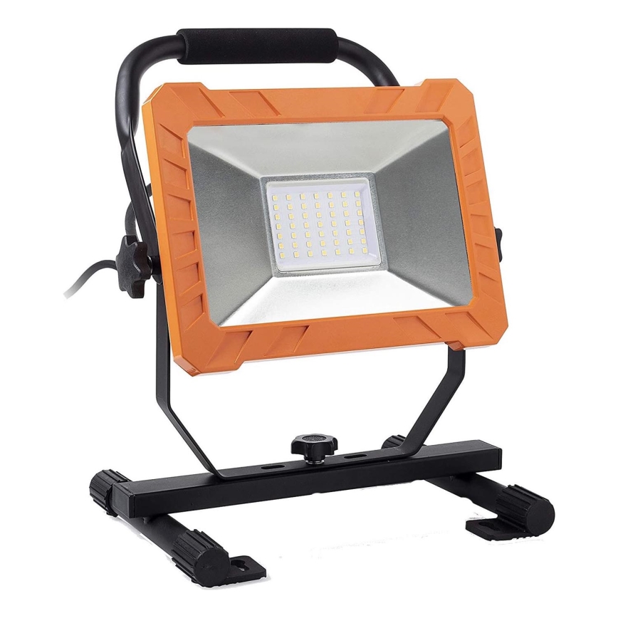 LED reflektor LED/50W/230V 6500K IP65 oranžna/črna
