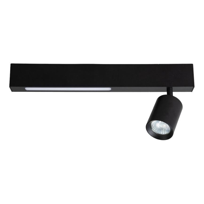 LED Reflektor MAGNET LED/5W/230V + 1xGU10/60W 3000/4000K črna