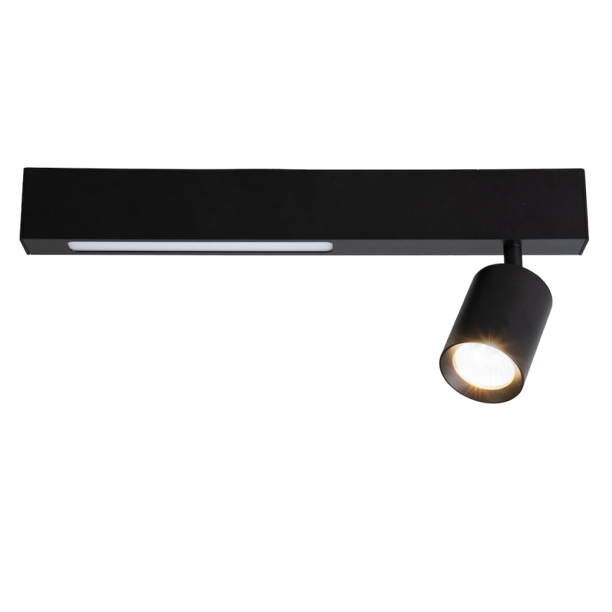 LED Reflektor MAGNET LED/5W/230V + 1xGU10/60W 3000/4000K črna