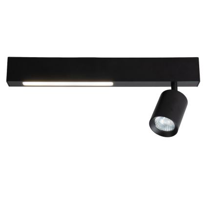 LED Reflektor MAGNET LED/5W/230V + 1xGU10/60W 3000/4000K črna