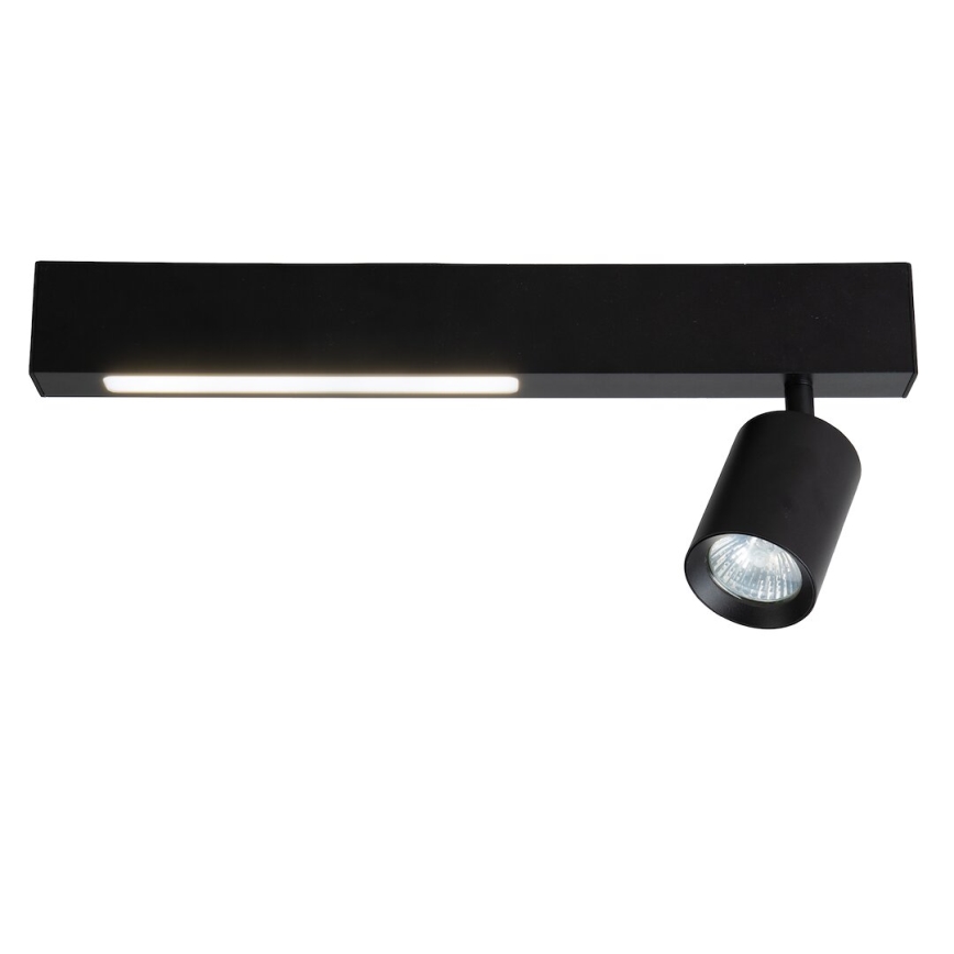 LED Reflektor MAGNET LED/5W/230V + 1xGU10/60W 3000/4000K črna