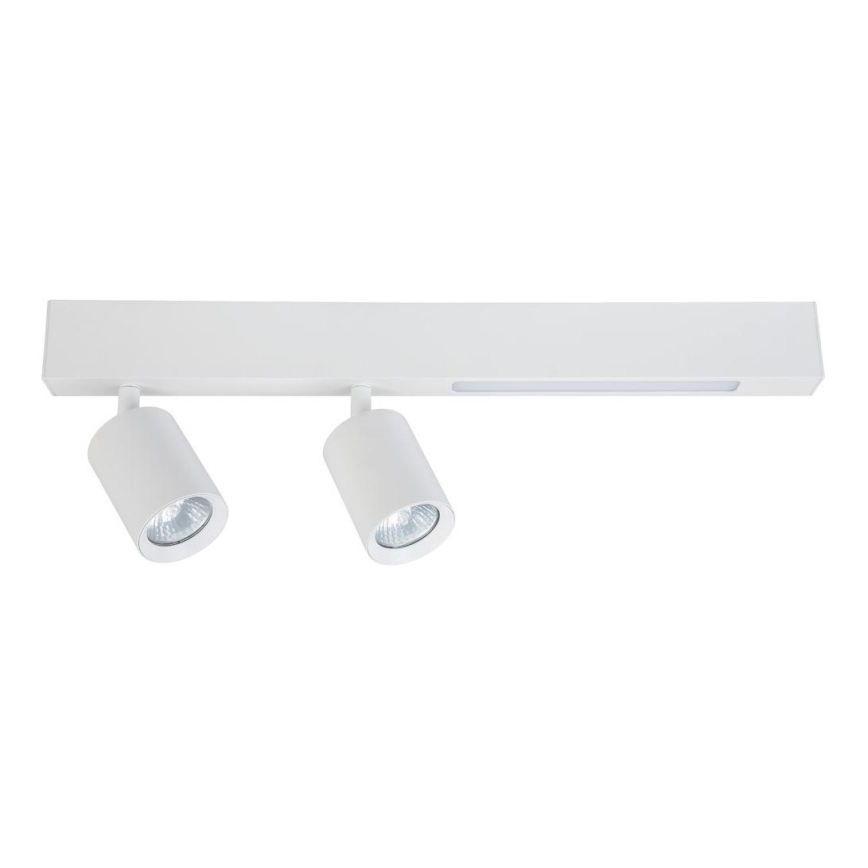LED Reflektor MAGNET LED/5W/230V + 2xGU10/60W 3000/4000K bela