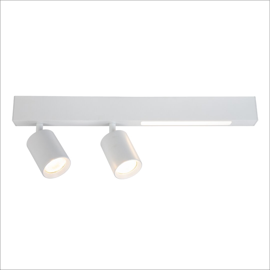 LED Reflektor MAGNET LED/5W/230V + 2xGU10/60W 3000/4000K bela