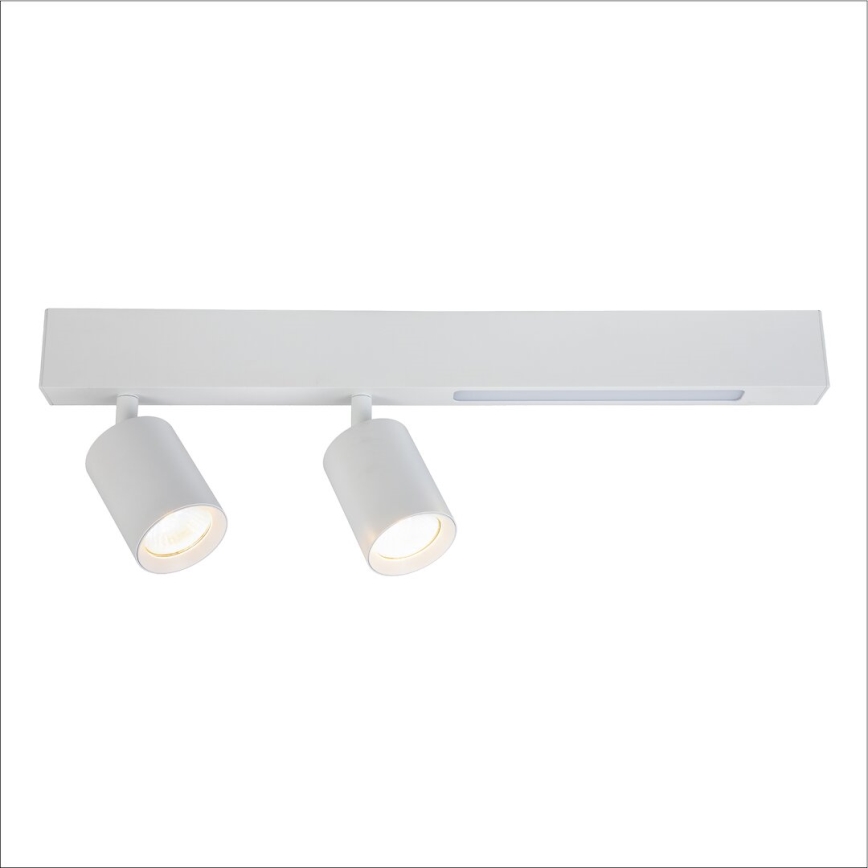LED Reflektor MAGNET LED/5W/230V + 2xGU10/60W 3000/4000K bela