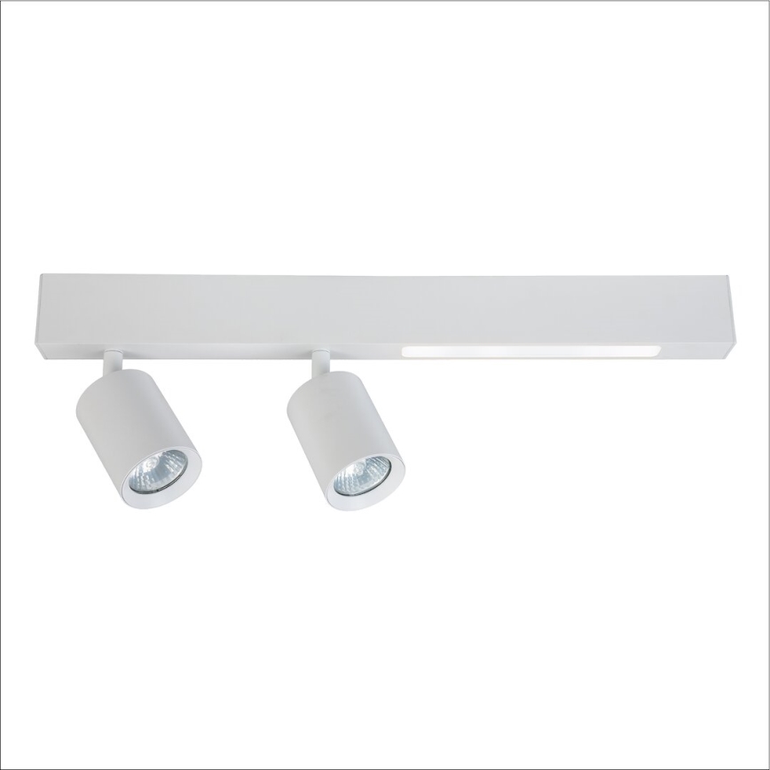 LED Reflektor MAGNET LED/5W/230V + 2xGU10/60W 3000/4000K bela