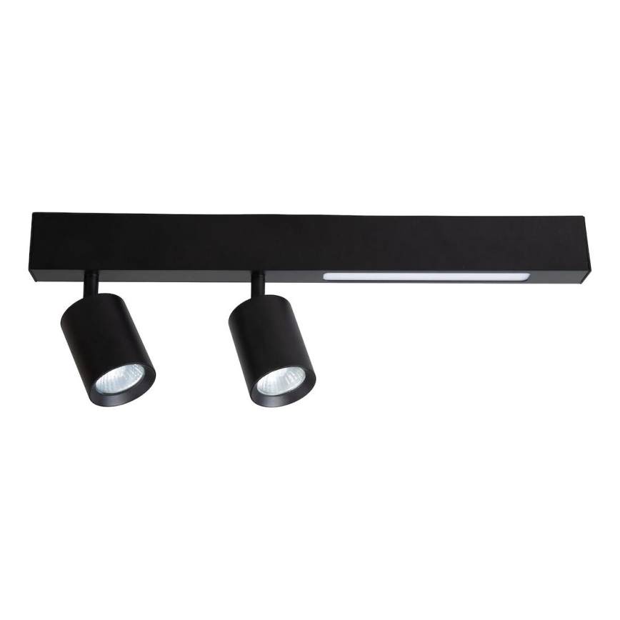 LED Reflektor MAGNET LED/5W/230V + 2xGU10/60W 3000/4000K črna