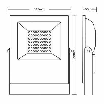 LED Reflektor PROFI PLUS LED/100W/230V 5000K IP66