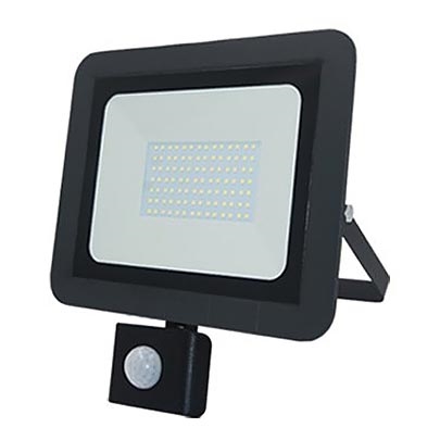 LED Reflektor s senzorjem ALUM 1xLED/50W/230V IP44 4000K