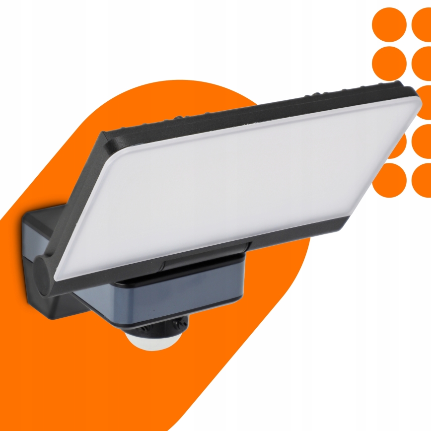 LED reflektor s senzorjem gibanja in senzorjem za temo LED/44W/230V 4200K IP54 črna