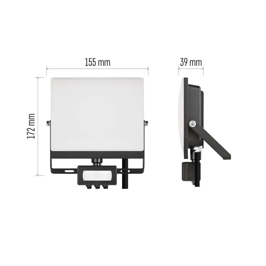 LED reflektor s senzorjem gibanja in mraka TAMBO EVO LED/30W/230V 4000K IP44 črna