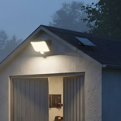 LED reflektor s senzorjem in solarnim panelom ALEX LED/5,5W/3,7V 1200 mAh IP44