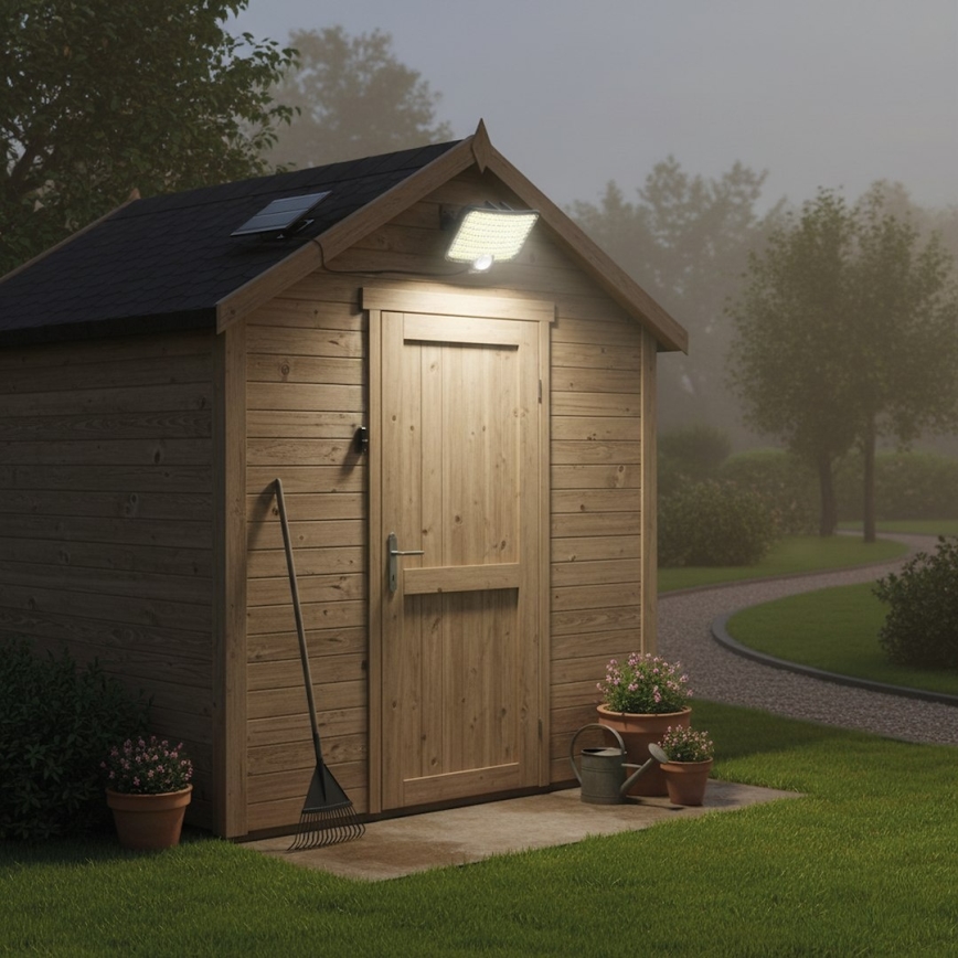 LED reflektor s senzorjem in solarnim panelom ALEX LED/5,5W/3,7V 1200 mAh IP44