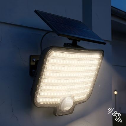 LED reflektor s senzorjem in solarnim panelom ALEX LED/5,5W/3,7V 1200 mAh IP44