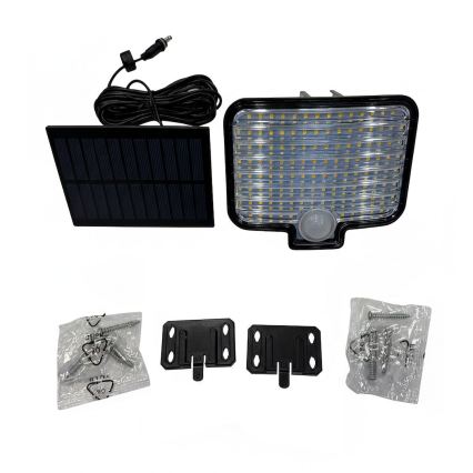 LED reflektor s senzorjem in solarnim panelom ALEX LED/5,5W/3,7V 1200 mAh IP44