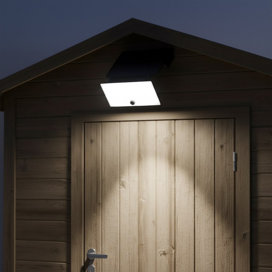 LED reflektor s senzorjem in sončnim panelom FUJI LED/8W/3,7V 2000 mAh IP44