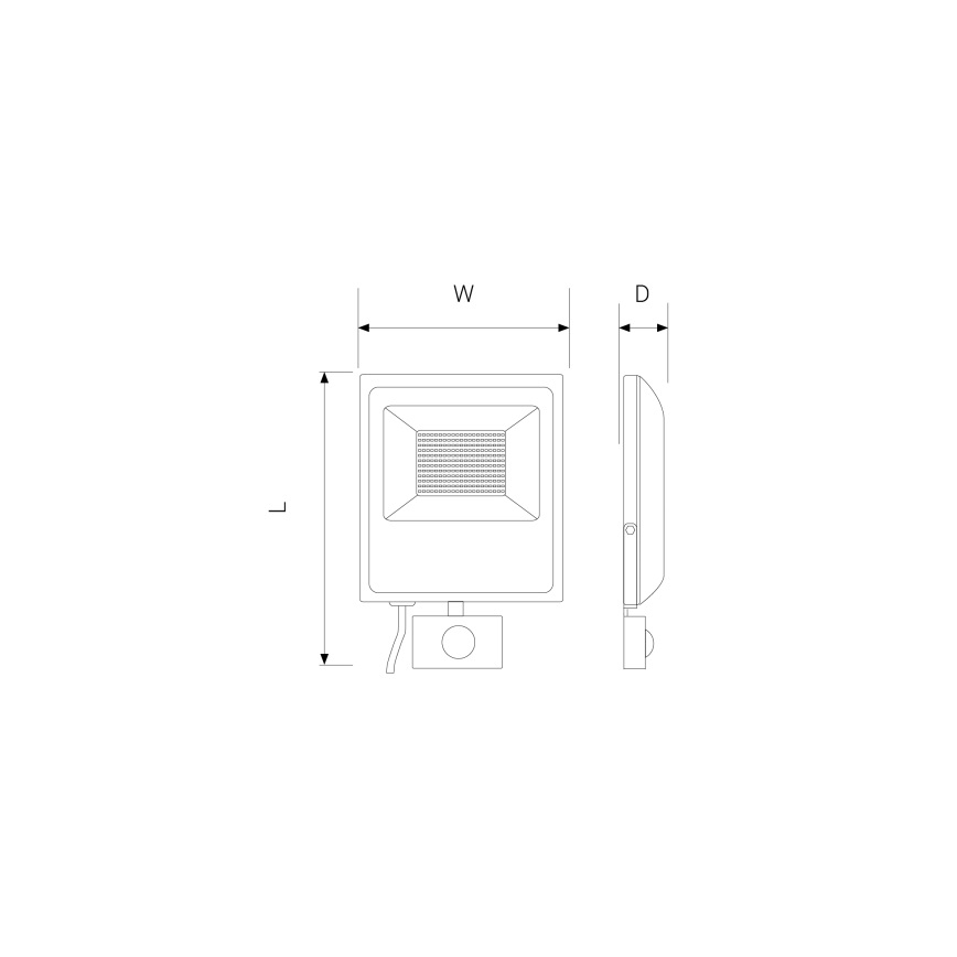 LED Reflektor s senzorjem LED/10W/220-240V 3000K IP65