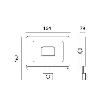 LED Reflektor s senzorjem LED/30W/230V 6500K IP44