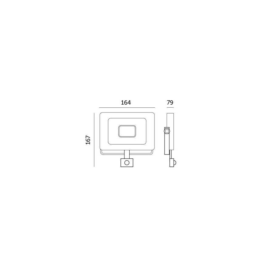 LED Reflektor s senzorjem LED/30W/230V 6500K IP44