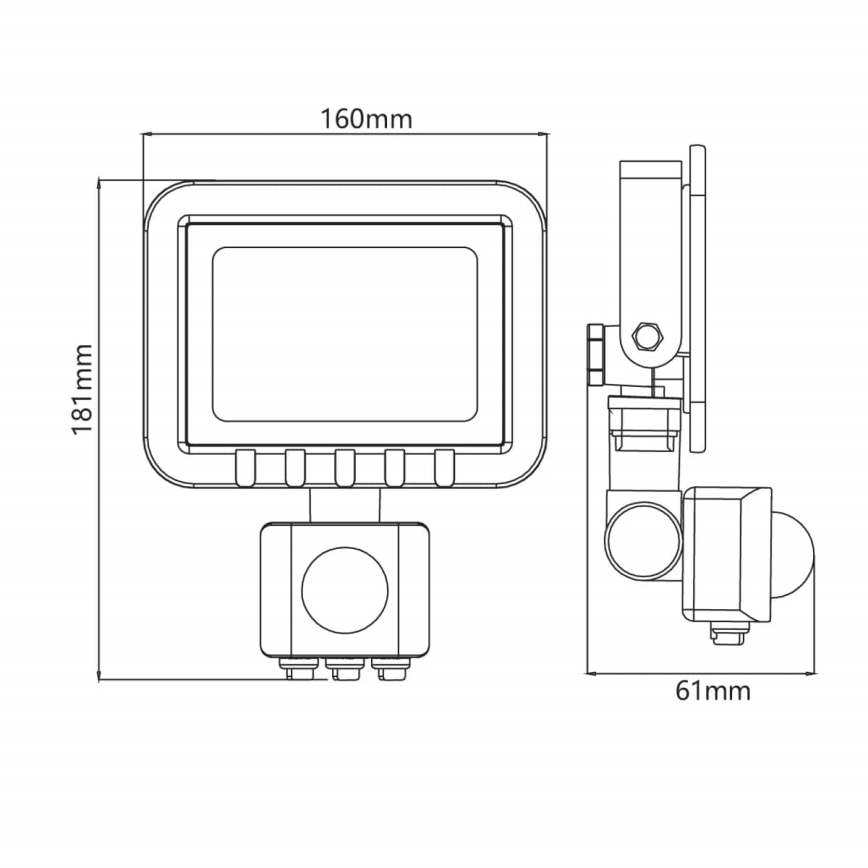 LED reflektor s senzorjem LED/30W/230V IP65