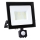 LED Reflektor s senzorjem LED/50W/230V 6500K IP44 črna