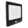 LED Reflektor s senzorjem LED/50W/230V 6500K IP65 črna