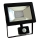 LED Reflektor s senzorjem NOCTIS 2 SMD LED/10W/230V IP44 630lm črn