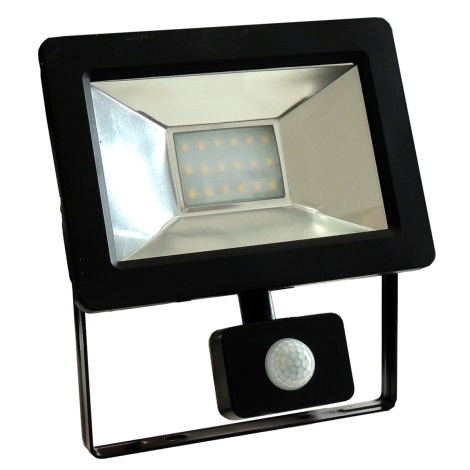 LED Reflektor s senzorjem NOCTIS 2 SMD LED/20W/230V IP44 1350lm črn