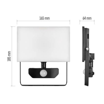 LED Reflektor s senzorjem TAMBO LED/30W/230V 4000K IP54