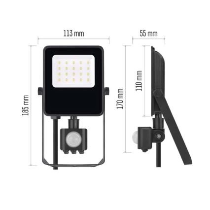 LED Reflektor s senzorjem VISIO LED/10W/230V 4000K IP65