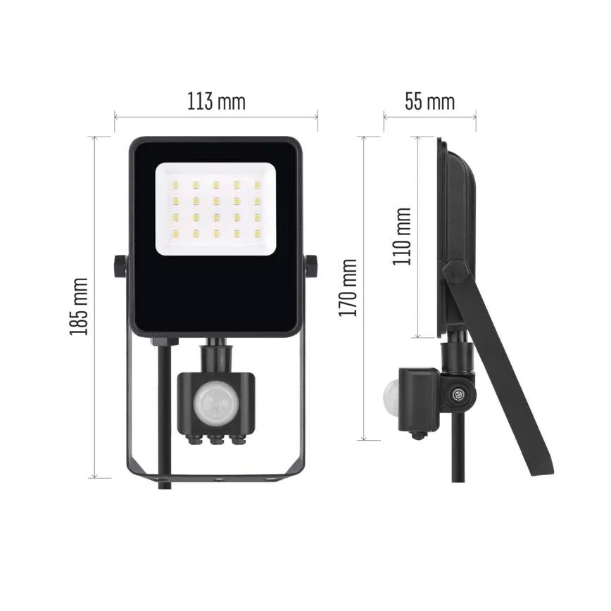 LED Reflektor s senzorjem VISIO LED/10W/230V 4000K IP65