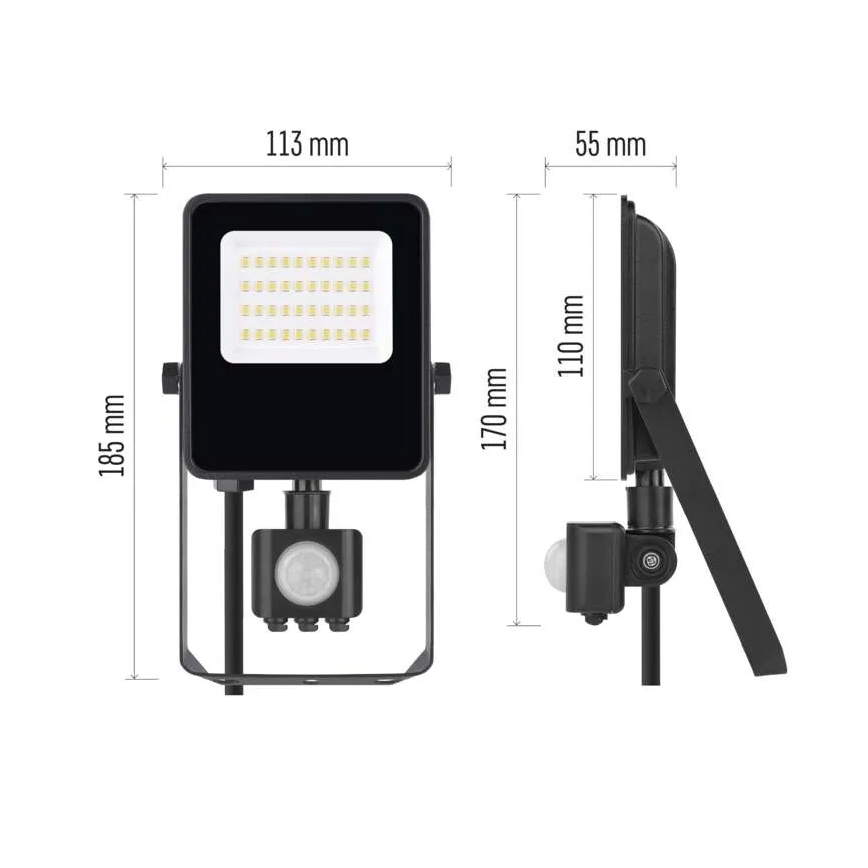 LED Reflektor s senzorjem VISIO LED/20W/230V 4000K IP65