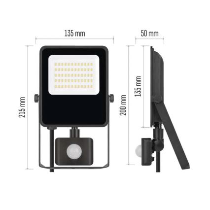 LED Reflektor s senzorjem VISIO LED/30W/230V 4000K IP65