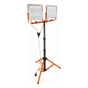 LED reflektor s stojalom 2xLED/100W/230V 4500K IP65 oranžna