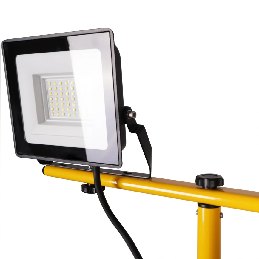 LED reflektor s stojalom 2xLED/30W/230V 6500K IP65 rumena