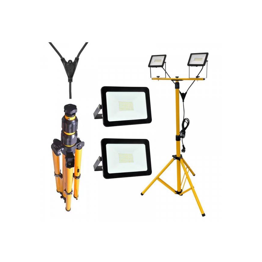 LED Reflektor s stojalom 2xLED/30W/230V IP65