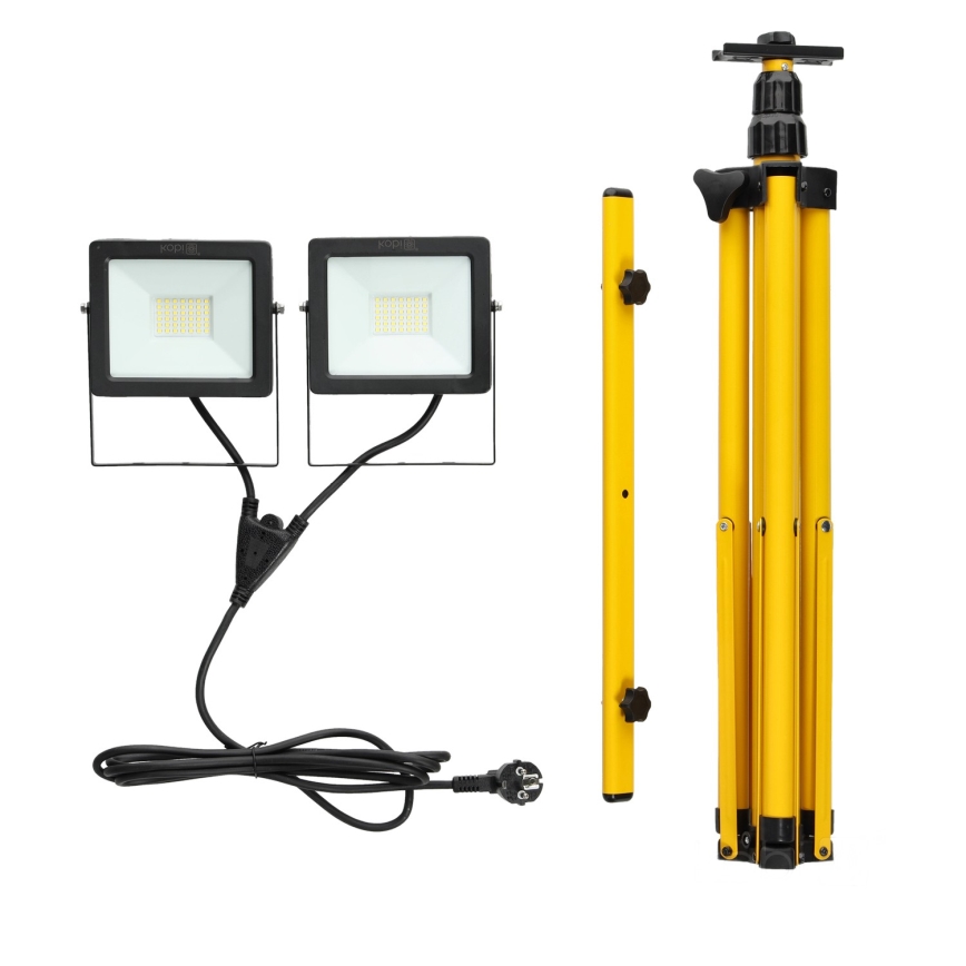 LED Reflektor s stojalom 2xLED/30W/230V IP65