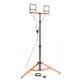 LED reflektor s stojalom 2xLED/50W/230V 4500K IP65 črna/oranžna