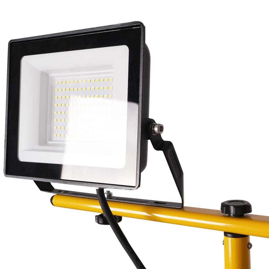 LED reflektor s stojalom 2xLED/50W/230V 6500K IP65 rumene barve