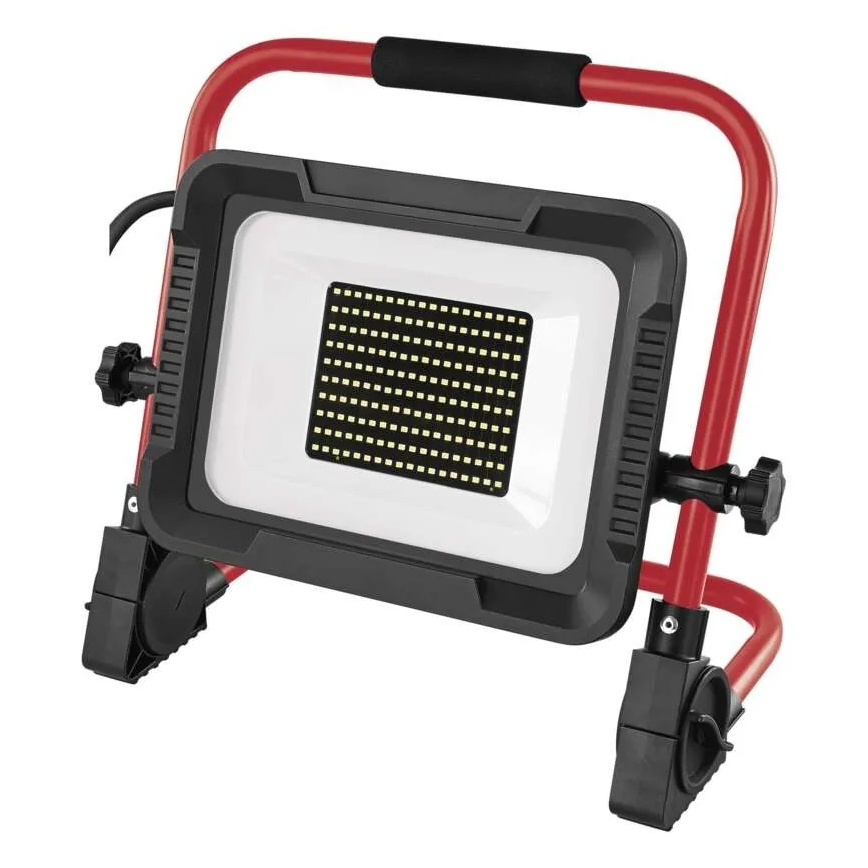 LED reflektor s stojalom ELION LED/100W/230V 4000K IP65 rdeča/črna