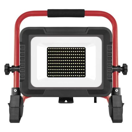 LED reflektor s stojalom ELION LED/100W/230V 4000K IP65 rdeča/črna