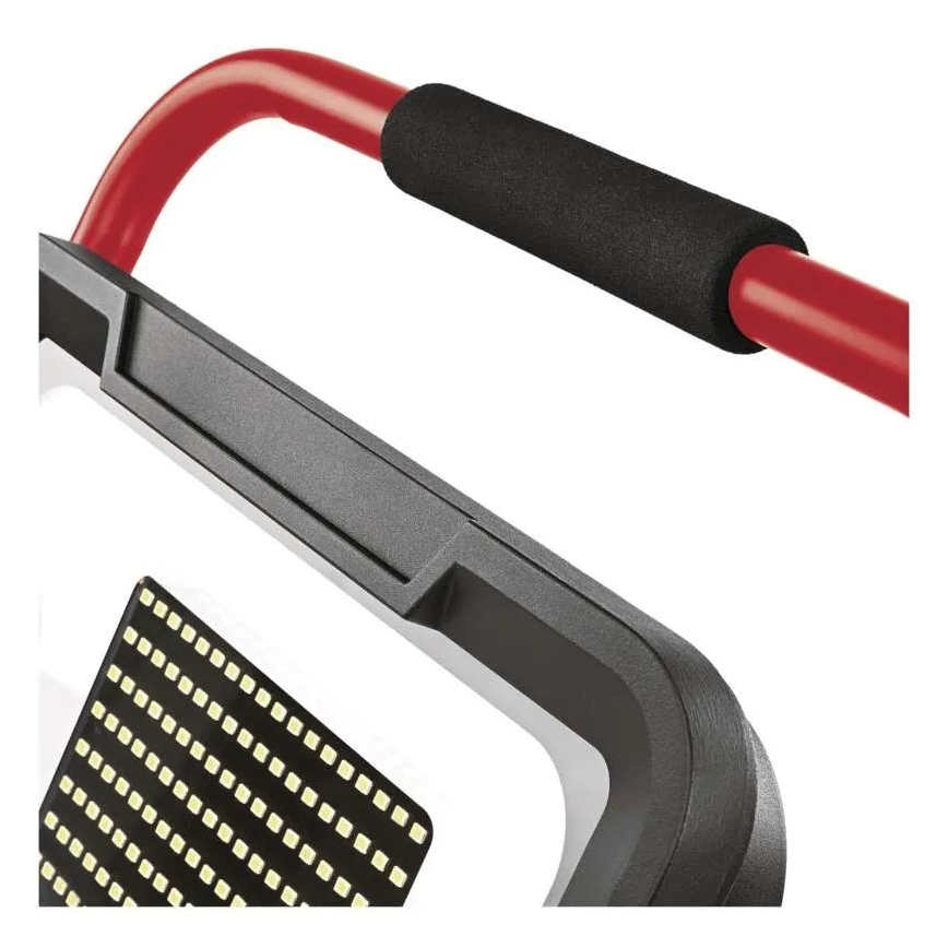 LED reflektor s stojalom ELION LED/100W/230V 4000K IP65 rdeča/črna