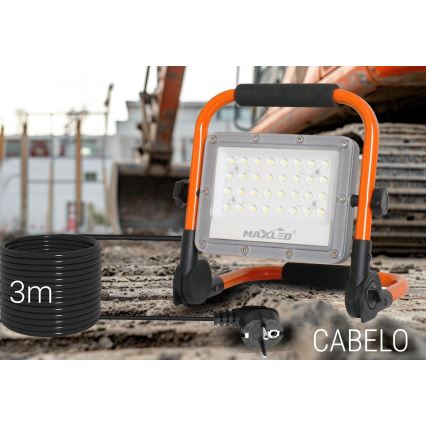 LED Reflektor s stojalom LED/50W/230V 5000K IP65 oranžna